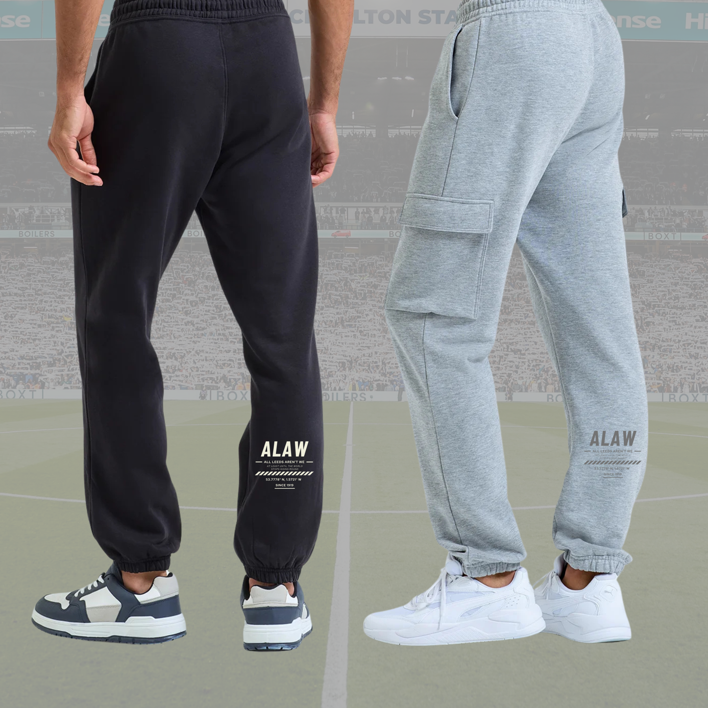 ‘ ALAW ’ Leeds Premium Joggers in two styles and 4 colour ways