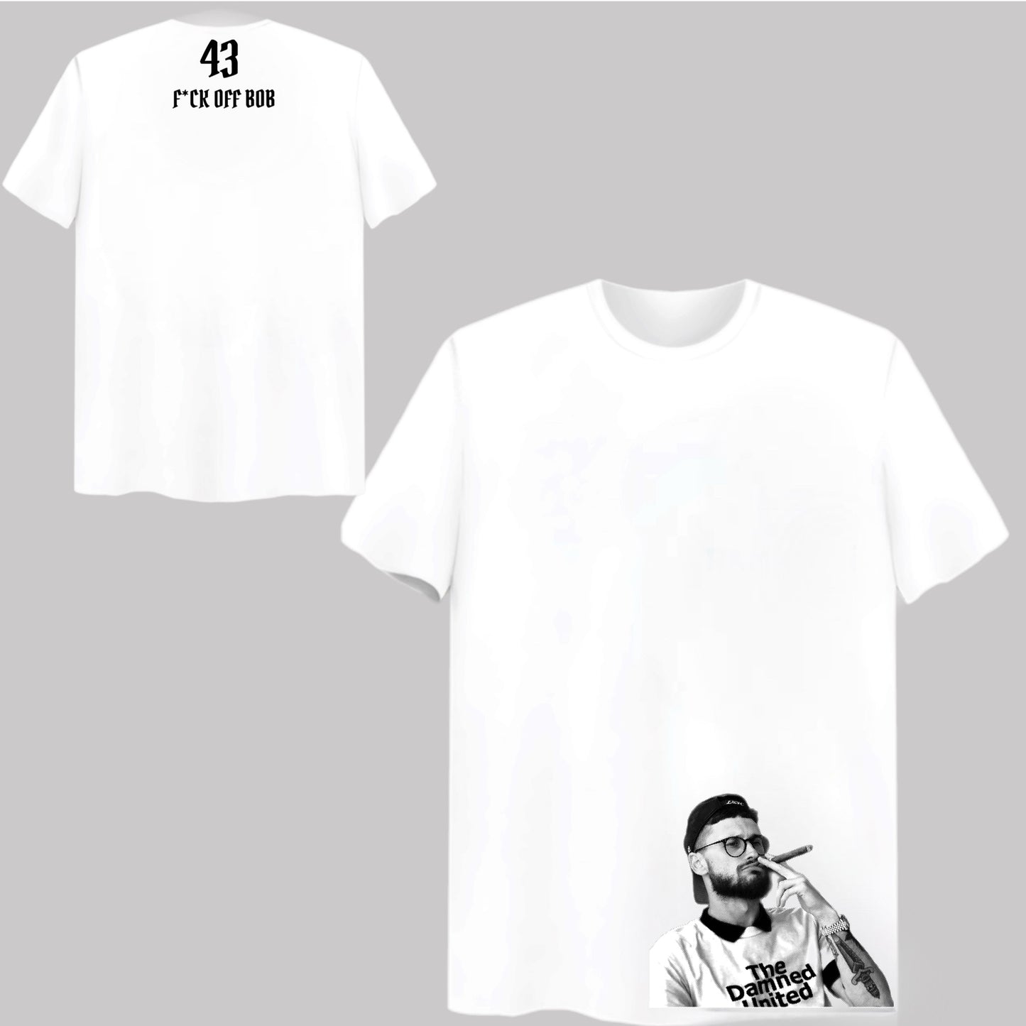 ‘F*** OFF BOB’ Mateusz Klich Icon White T-shirt * SALE *