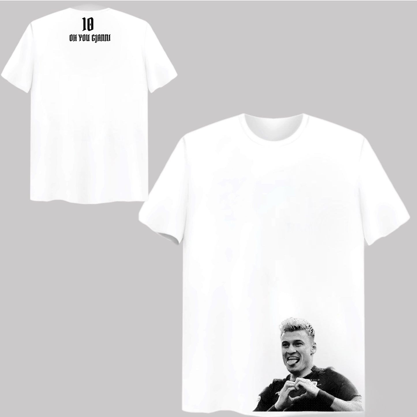 ‘OH YOU GJANNI’ Leeds Icon White Unisex T-shirt * SALE *