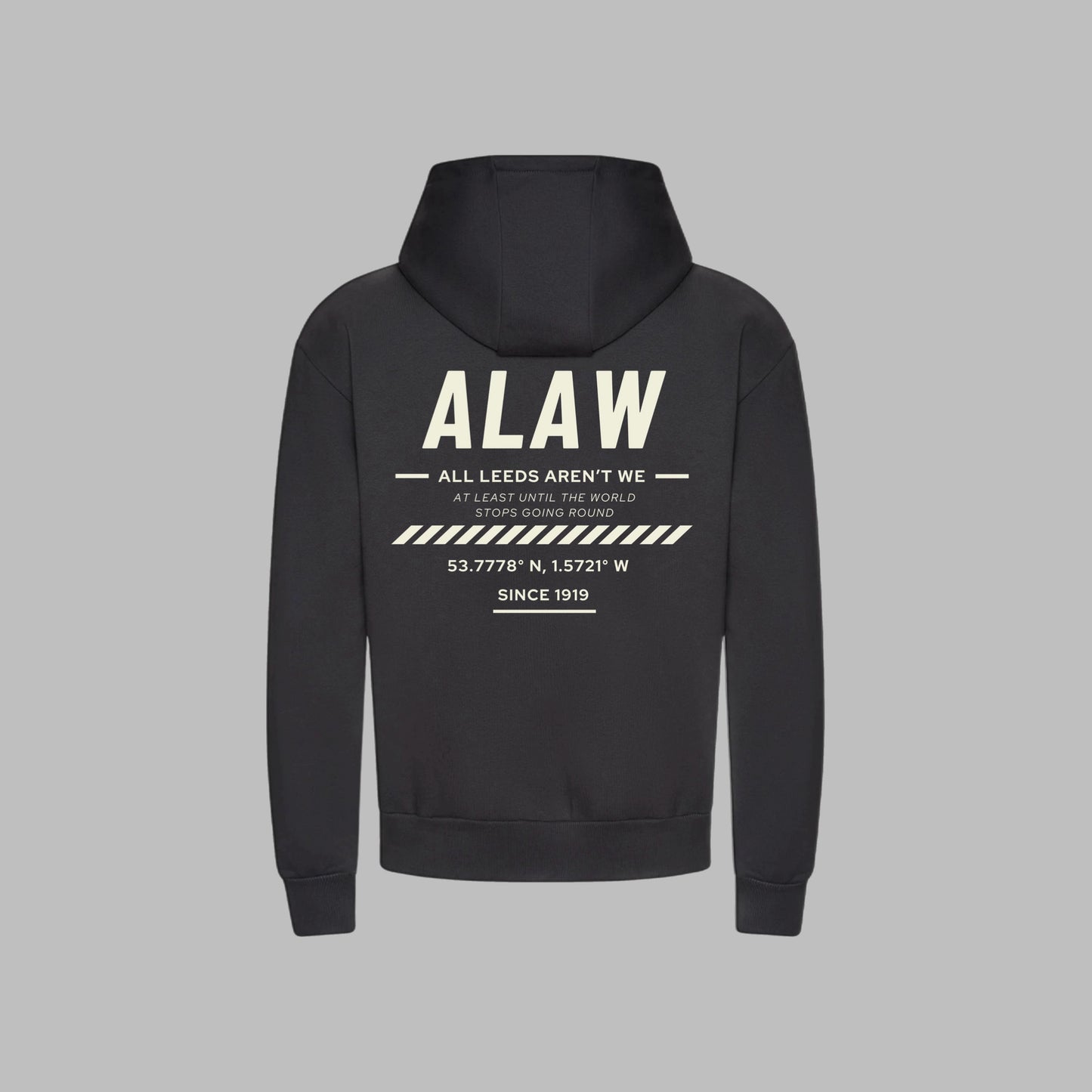 ‘ ALAW ’ Leeds Premium Charcoal Heavy Unisex Hoodie/jumper