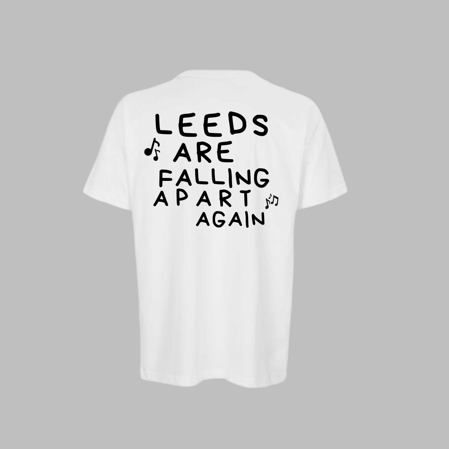 Leeds are falling apart again! Tee available in 2 colours