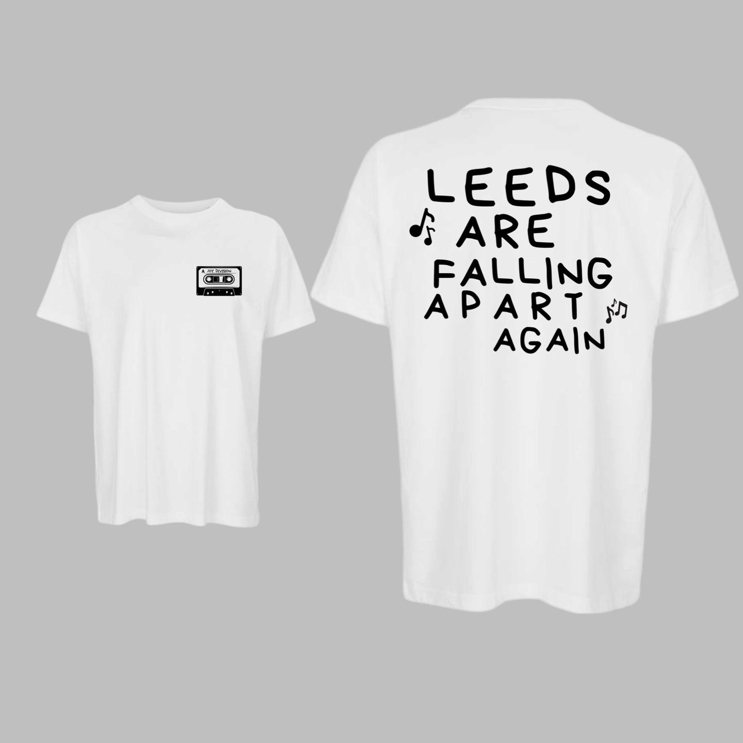Leeds are falling apart again! Tee available in 2 colours