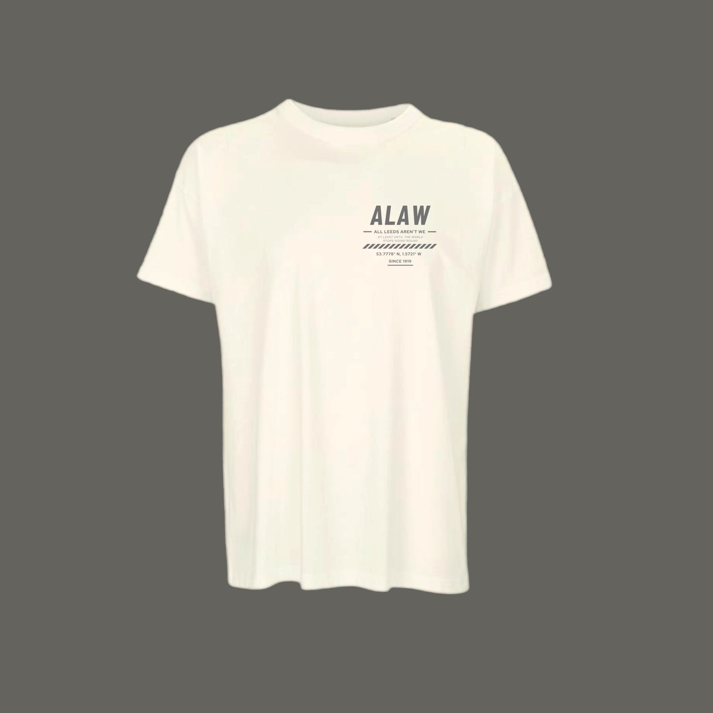 ‘ ALAW ’ Leeds Premium Off White Tee