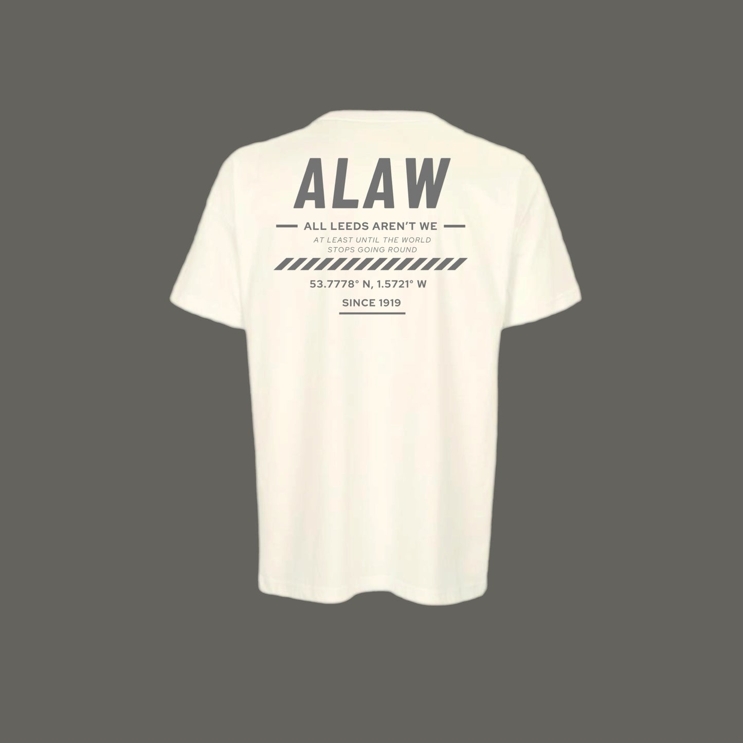 ‘ ALAW ’ Leeds Premium Off White Tee