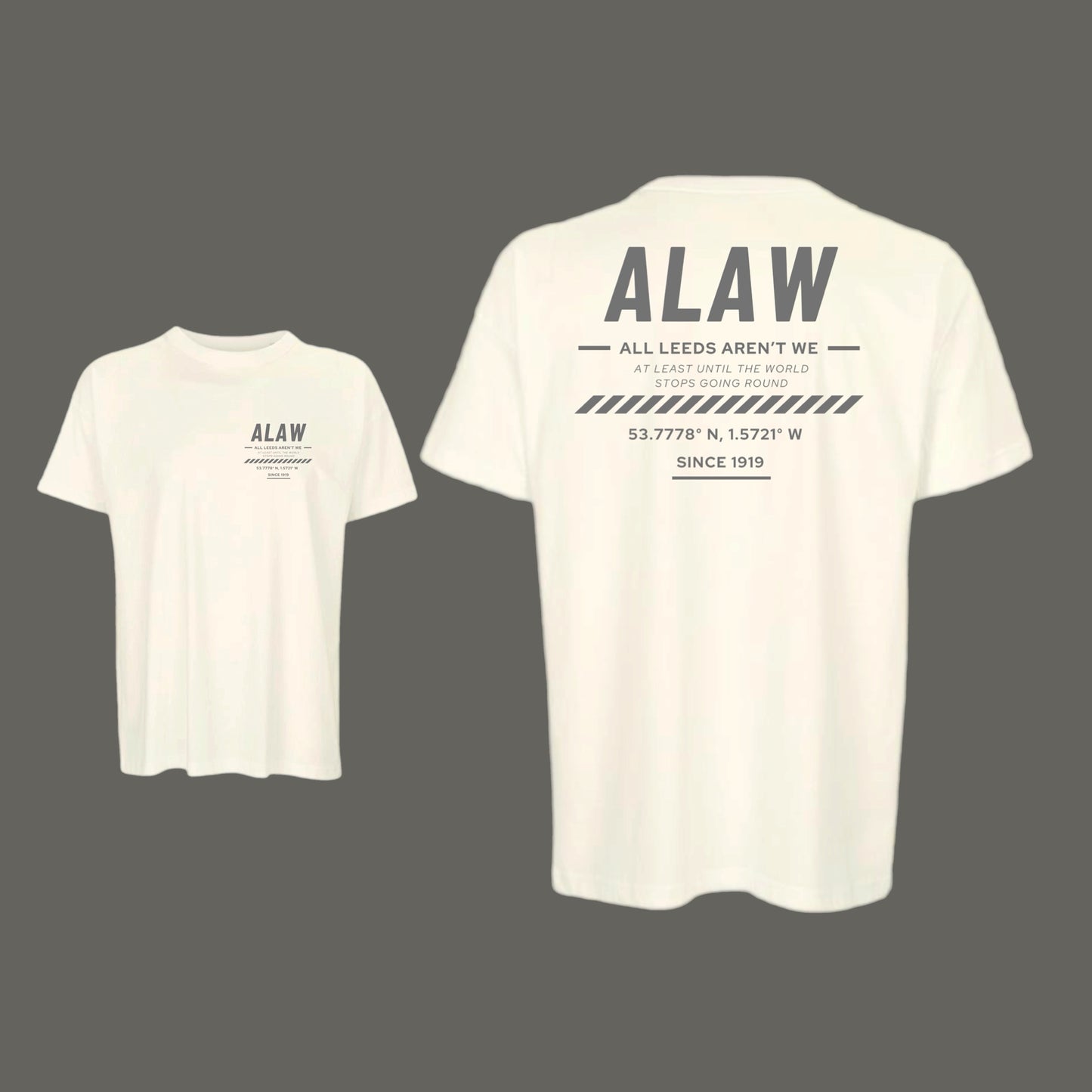 ‘ ALAW ’ Leeds Premium Off White Tee