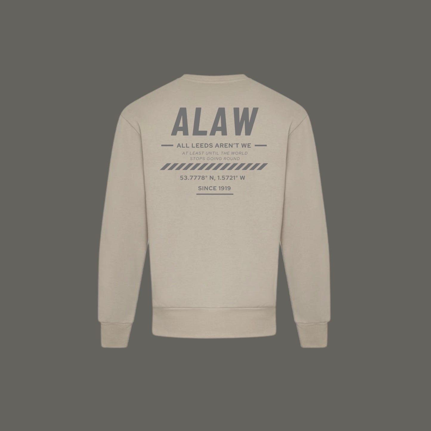 ‘ ALAW ’ Leeds Premium Stone Heavy Unisex Hoodie or Jumper