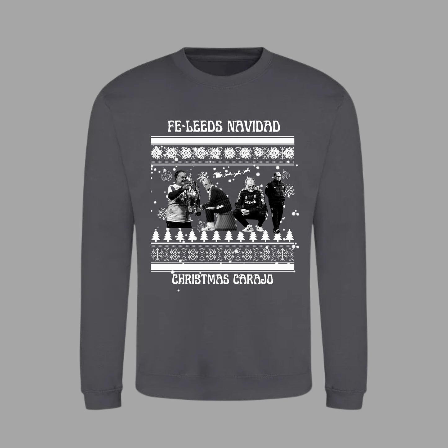 ‘ FELEEDS NAVIDAD ’ Leeds Christmas jumper in 5 colours (plus tees)