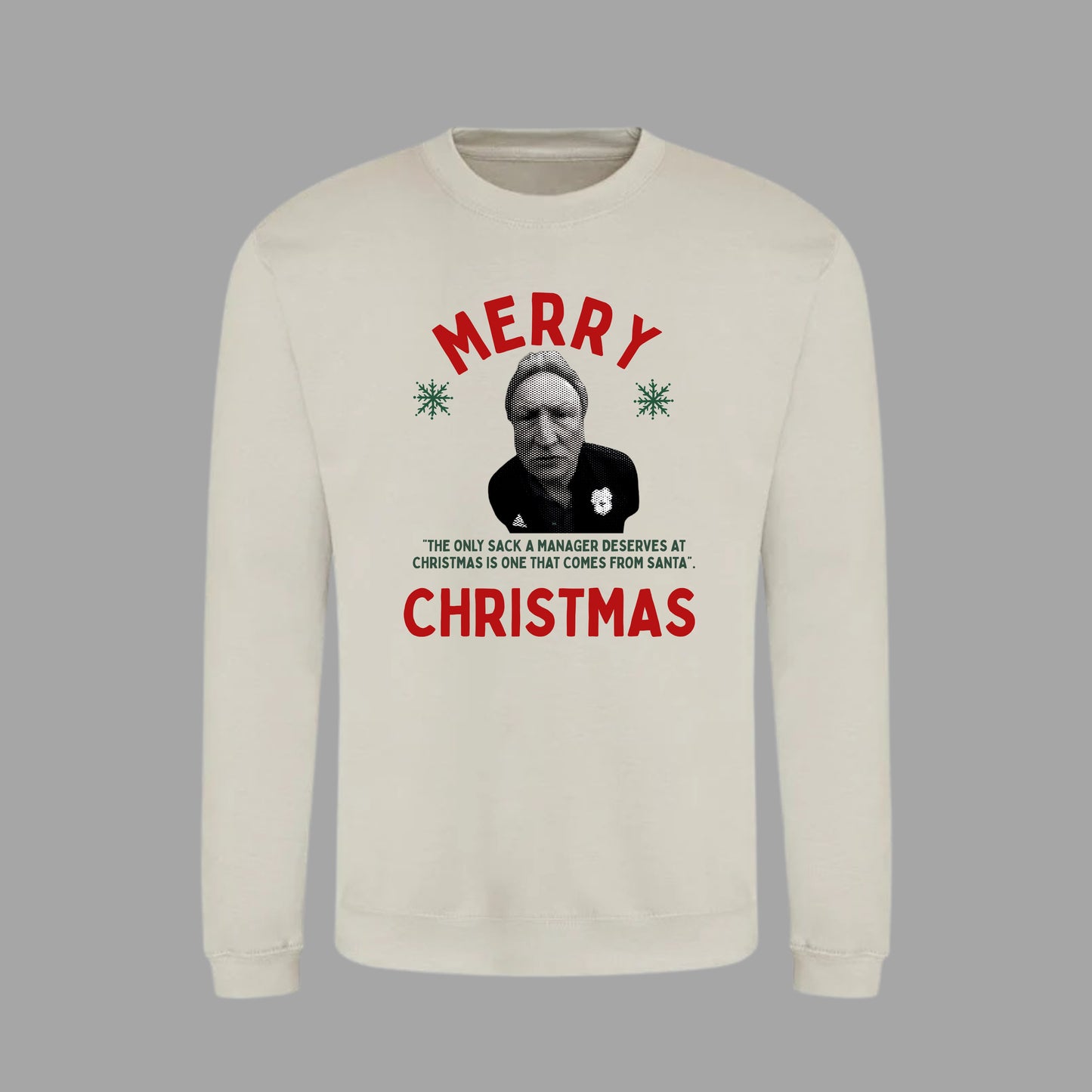 ‘ NEIL WARNOCK ’ Christmas jumper in 2 colours (plus tees)