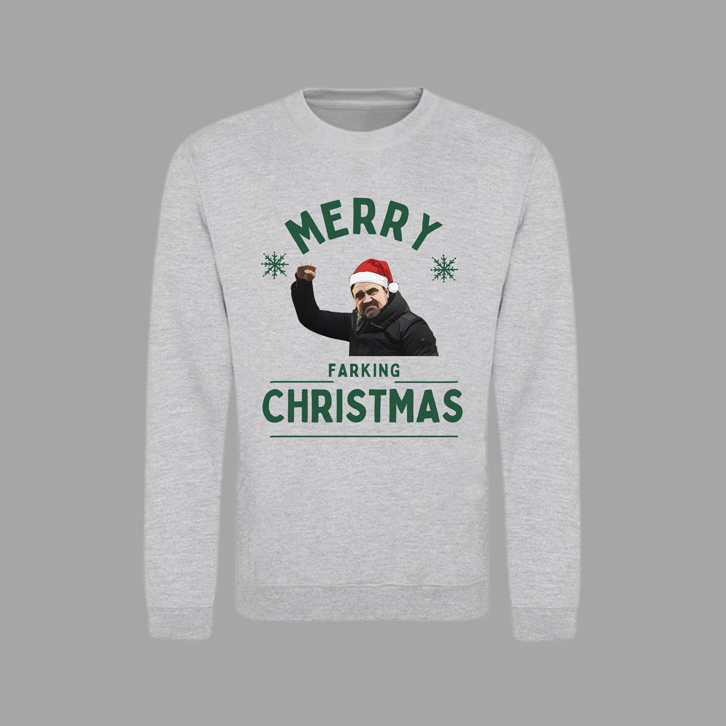 ‘ MERRY FARKING CHRISTMAS ’ Christmas jumper in 2 colours (plus tees)