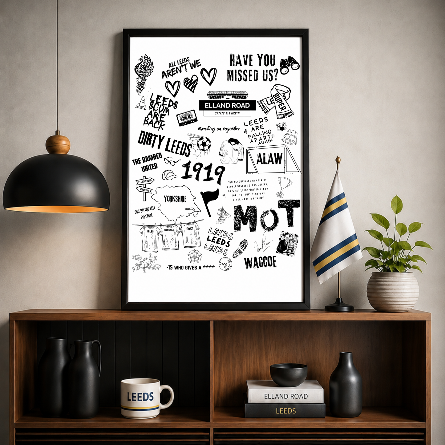 LEEDS MURAL Print in various sizes