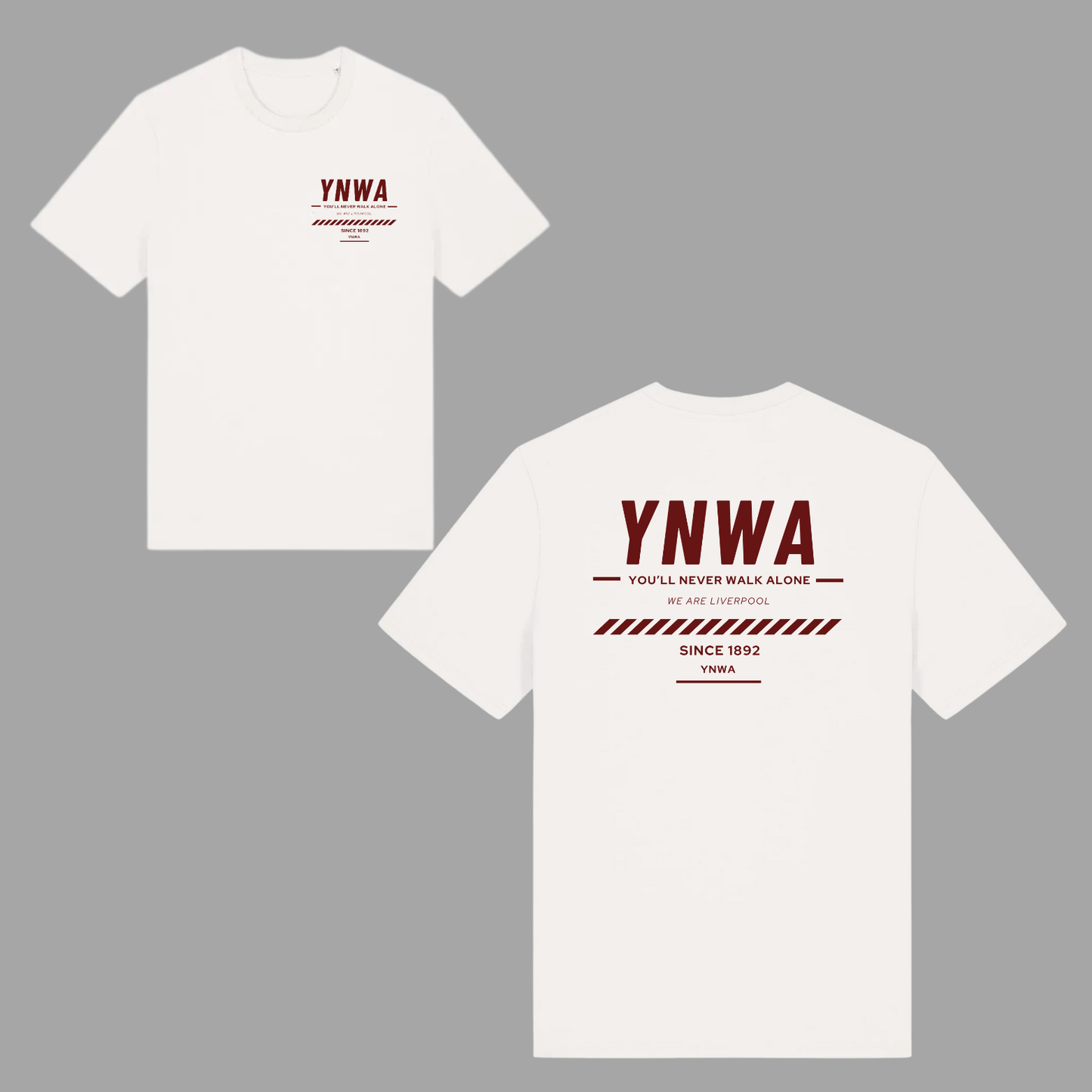 ‘ YNWA ’ Liverpool Never Walk Alone premium unisex tee off white