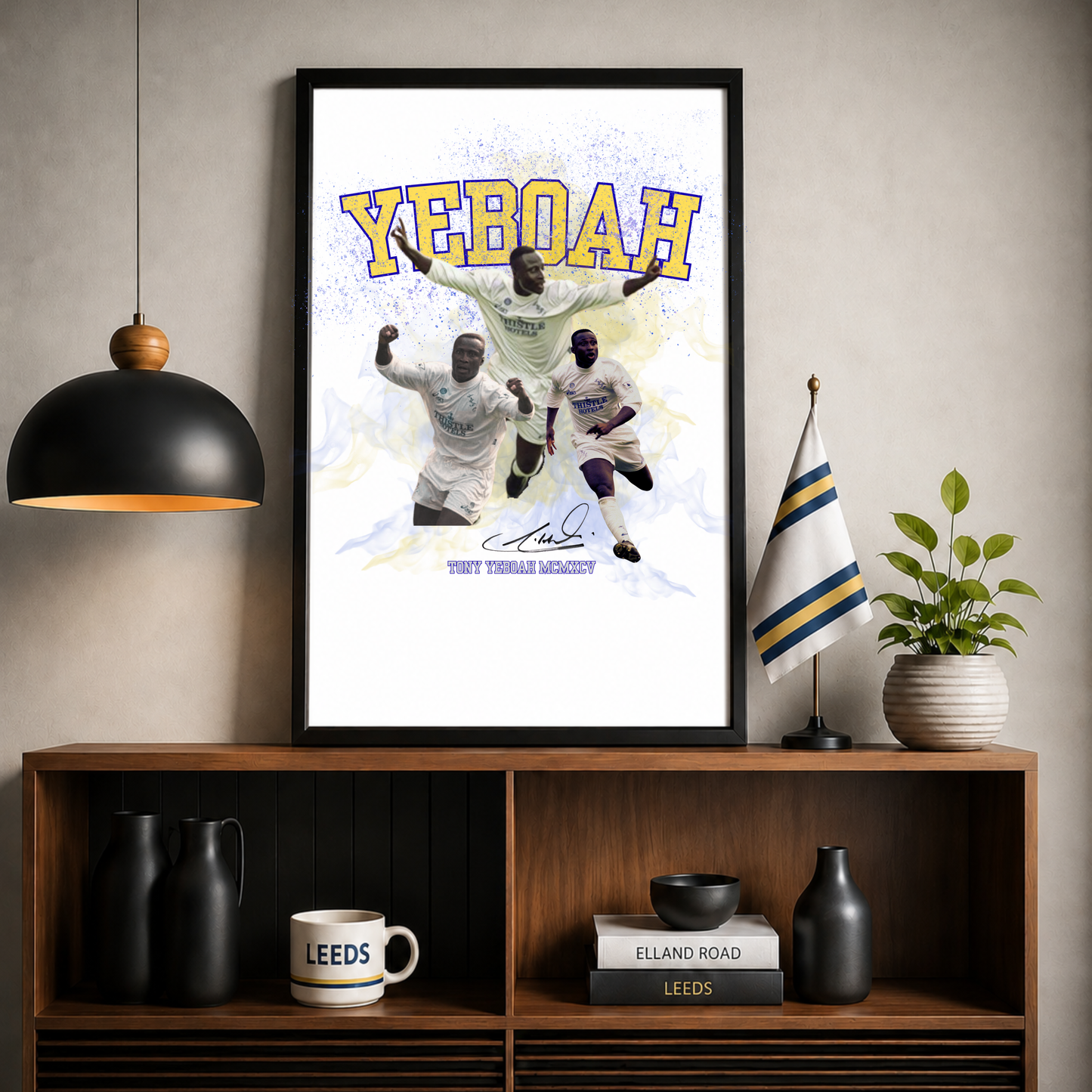 YEBOAH Leeds Legend Print
