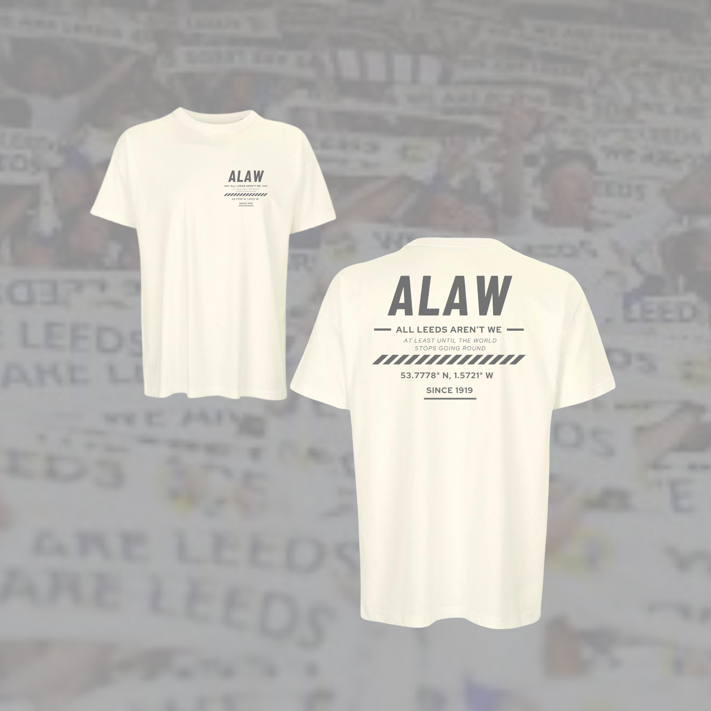 ‘ ALAW ’ Leeds Premium Off White Tee