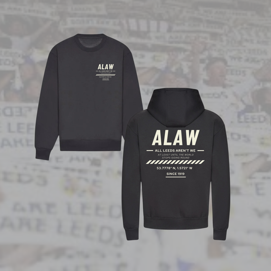 ‘ ALAW ’ Leeds Premium Charcoal Heavy Unisex Hoodie/jumper