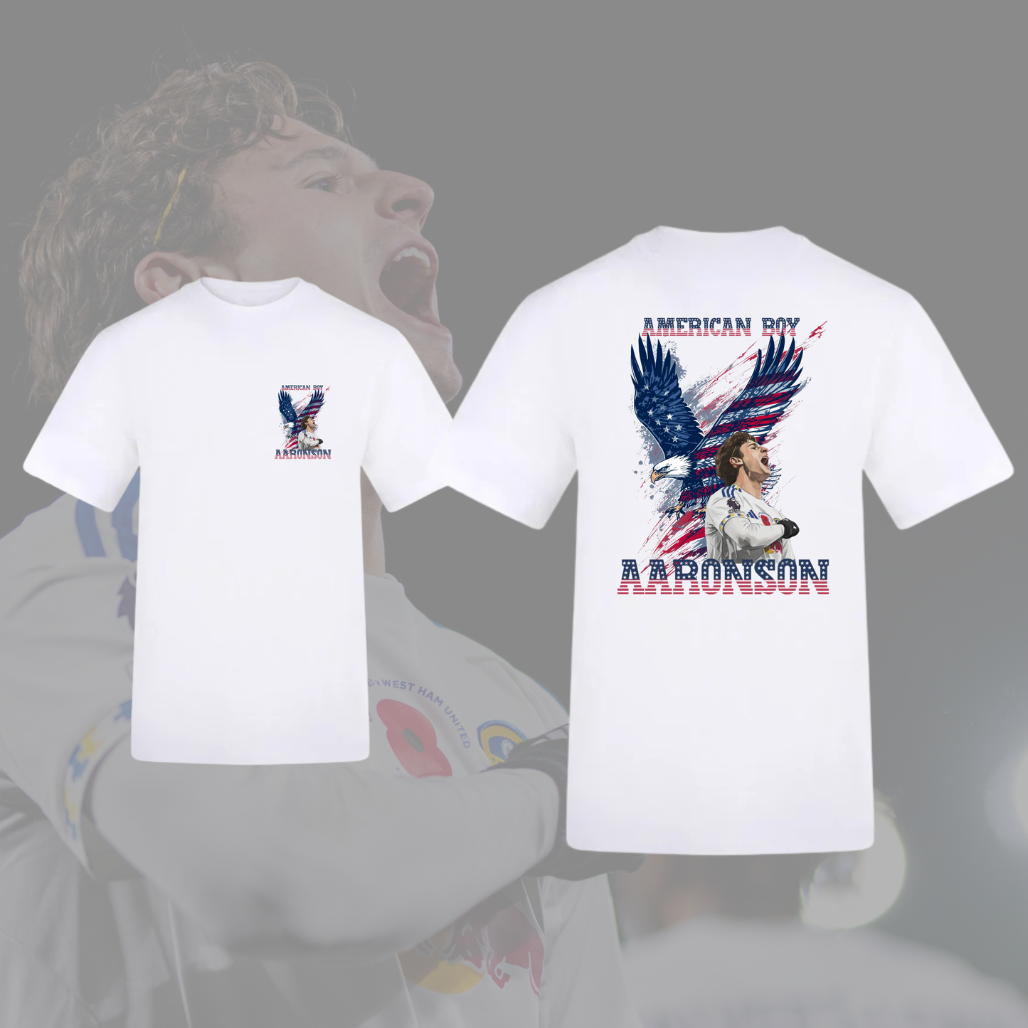 ‘ AMERICAN BOY ’ Brenden Aaronson Leeds Tee in 3 colours