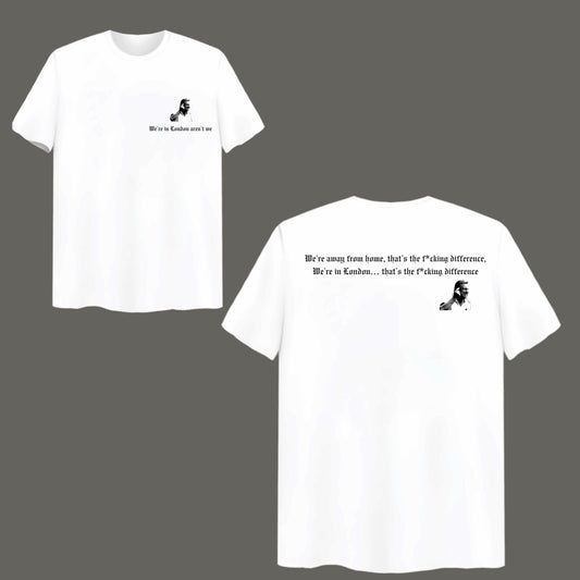 ‘WE’RE IN LONDON’ Neil Warnock T-shirt White