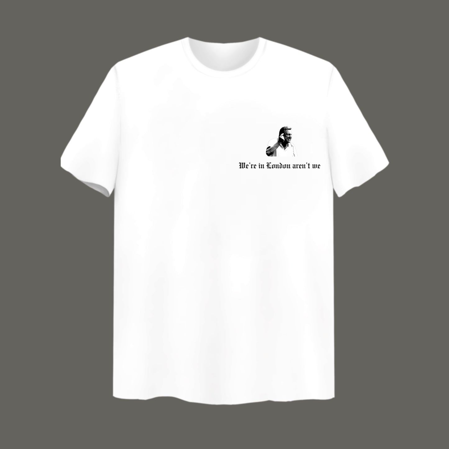 ‘WE’RE IN LONDON’ Neil Warnock T-shirt White