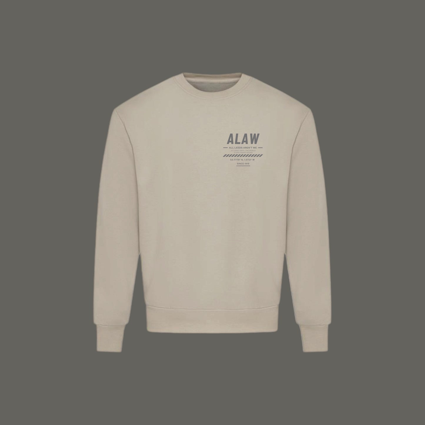 ‘ ALAW ’ Leeds Premium Stone Heavy Unisex Hoodie or Jumper