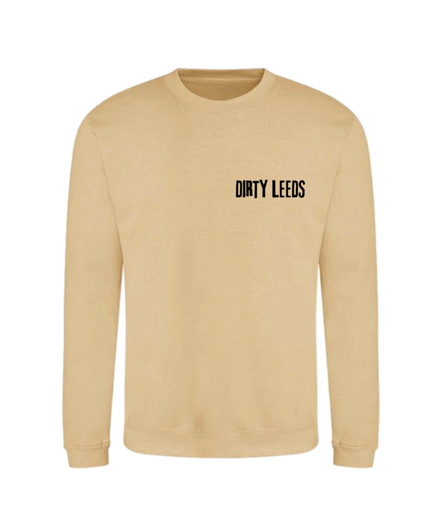 ‘ DIRTY LEEDS ’ Unisex hoodie & Jumper in desert sand