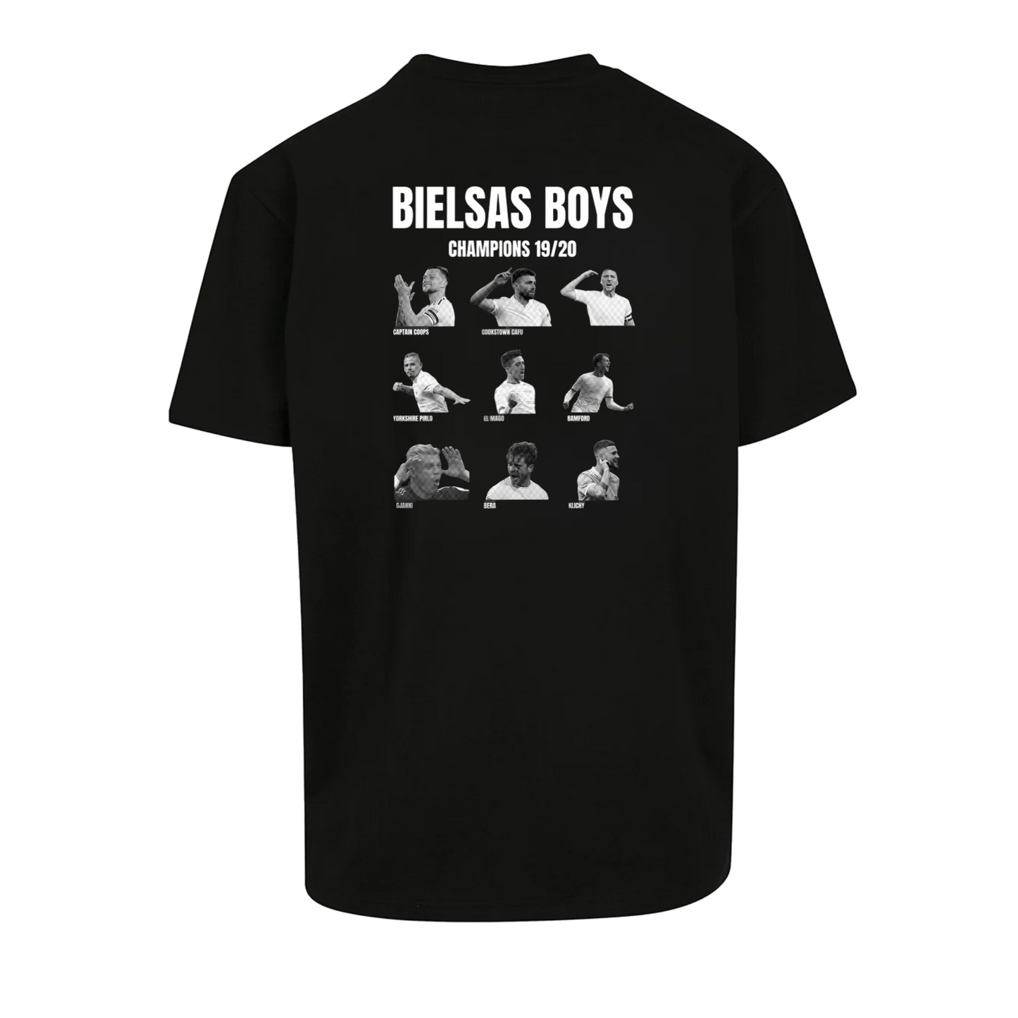 BIELSAS BOYS Icon Unisex Oversized Fit Black T-shirt