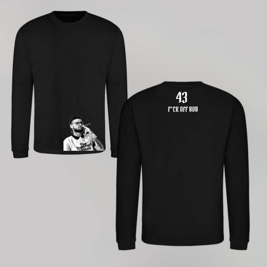 ‘F*** OFF BOB’ Mateusz Klich Icon black jumper