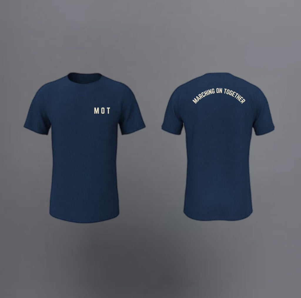 ‘MARCHING ON TOGETHER’ Leeds Navy Unisex T-shirt