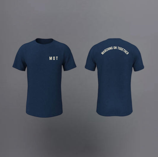 ‘MARCHING ON TOGETHER’ Leeds Navy Unisex T-shirt