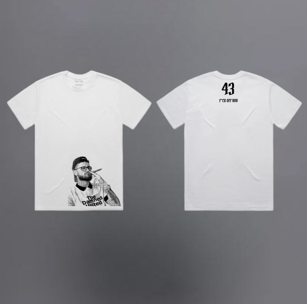 ‘F*** OFF BOB’ Mateusz Klich Icon White Oversize T-shirt