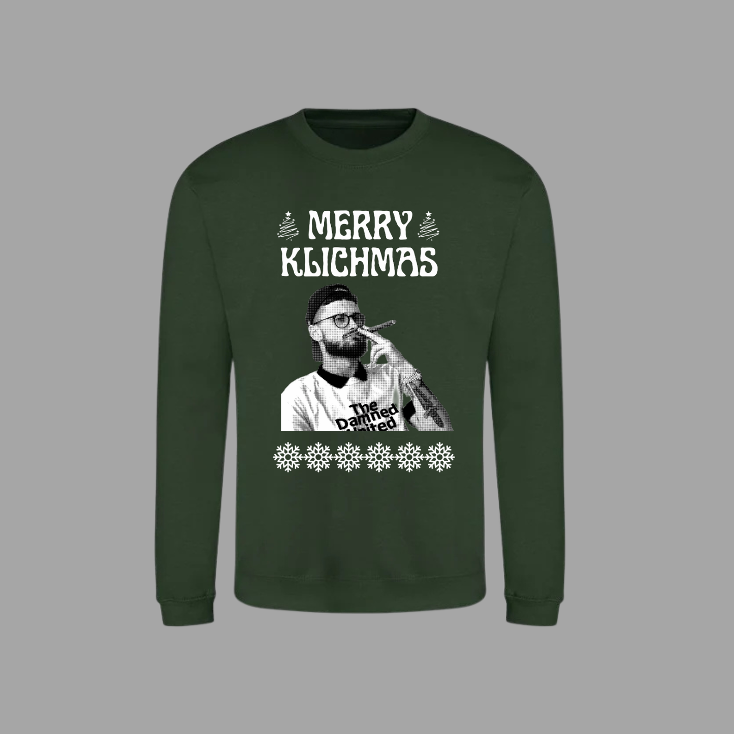 ‘ MERRY KLICHMAS’ Leeds Christmas jumper in 5 colours (plus tees)