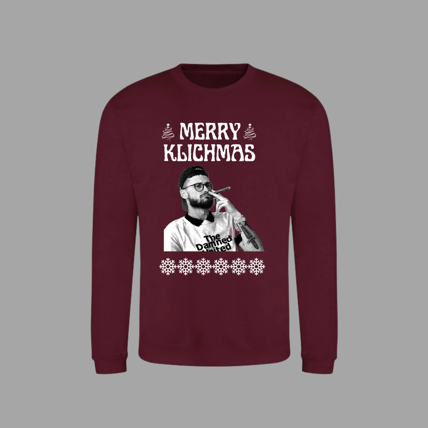 ‘ MERRY KLICHMAS’ Leeds Christmas jumper in 5 colours (plus tees)