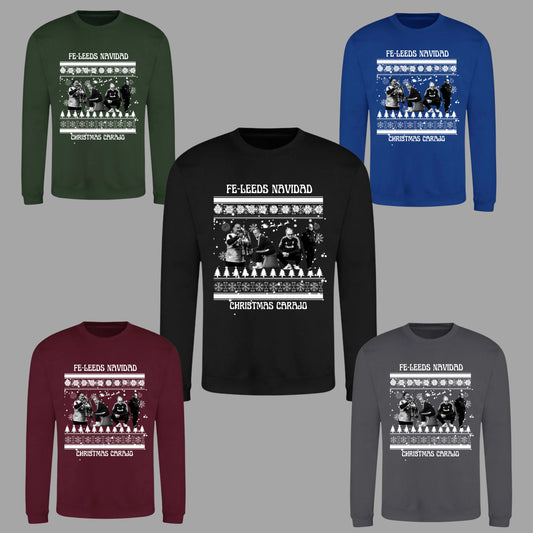 ‘ FELEEDS NAVIDAD ’ Leeds Christmas jumper in 5 colours (plus tees)