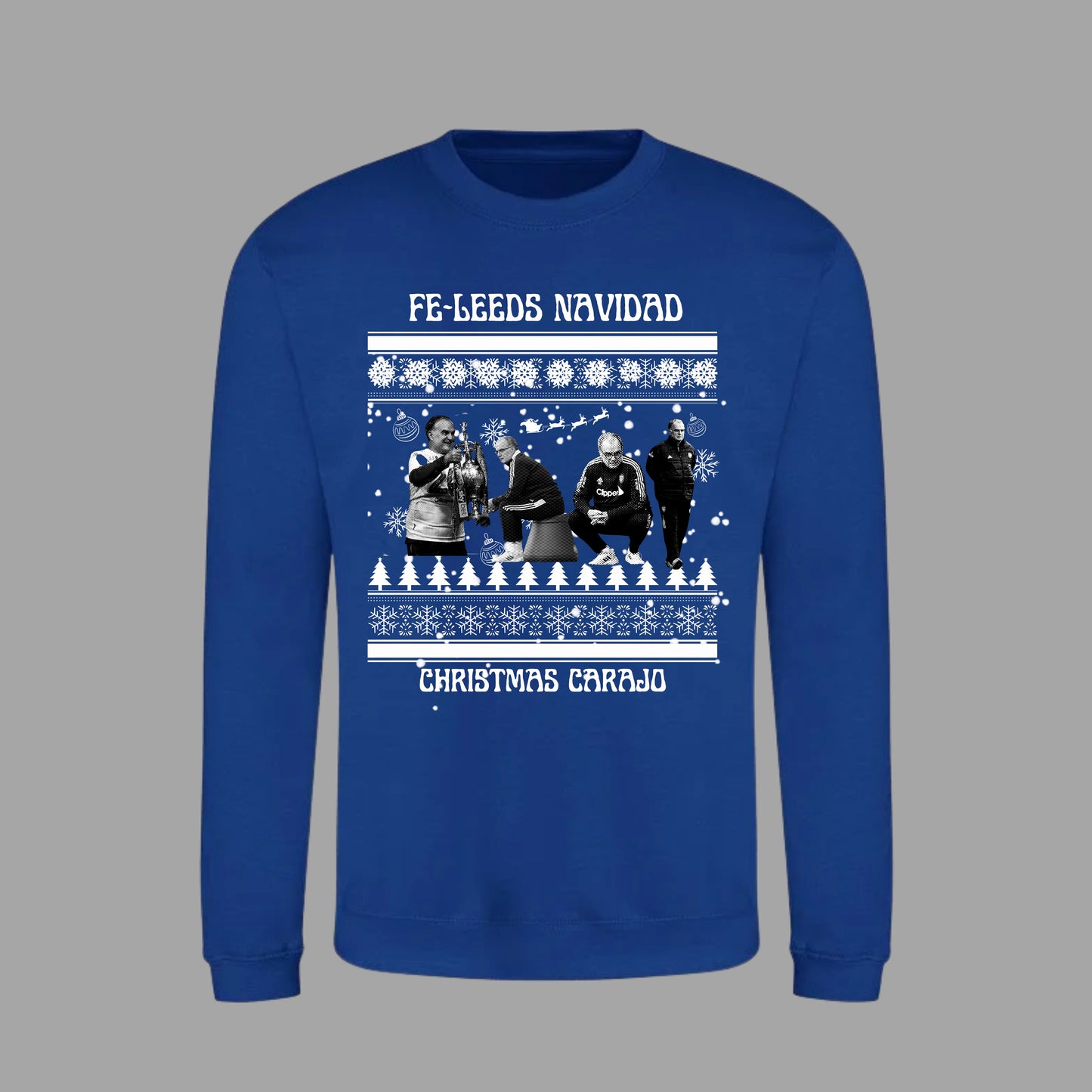 ‘ FELEEDS NAVIDAD ’ Leeds Christmas jumper in 5 colours (plus tees)