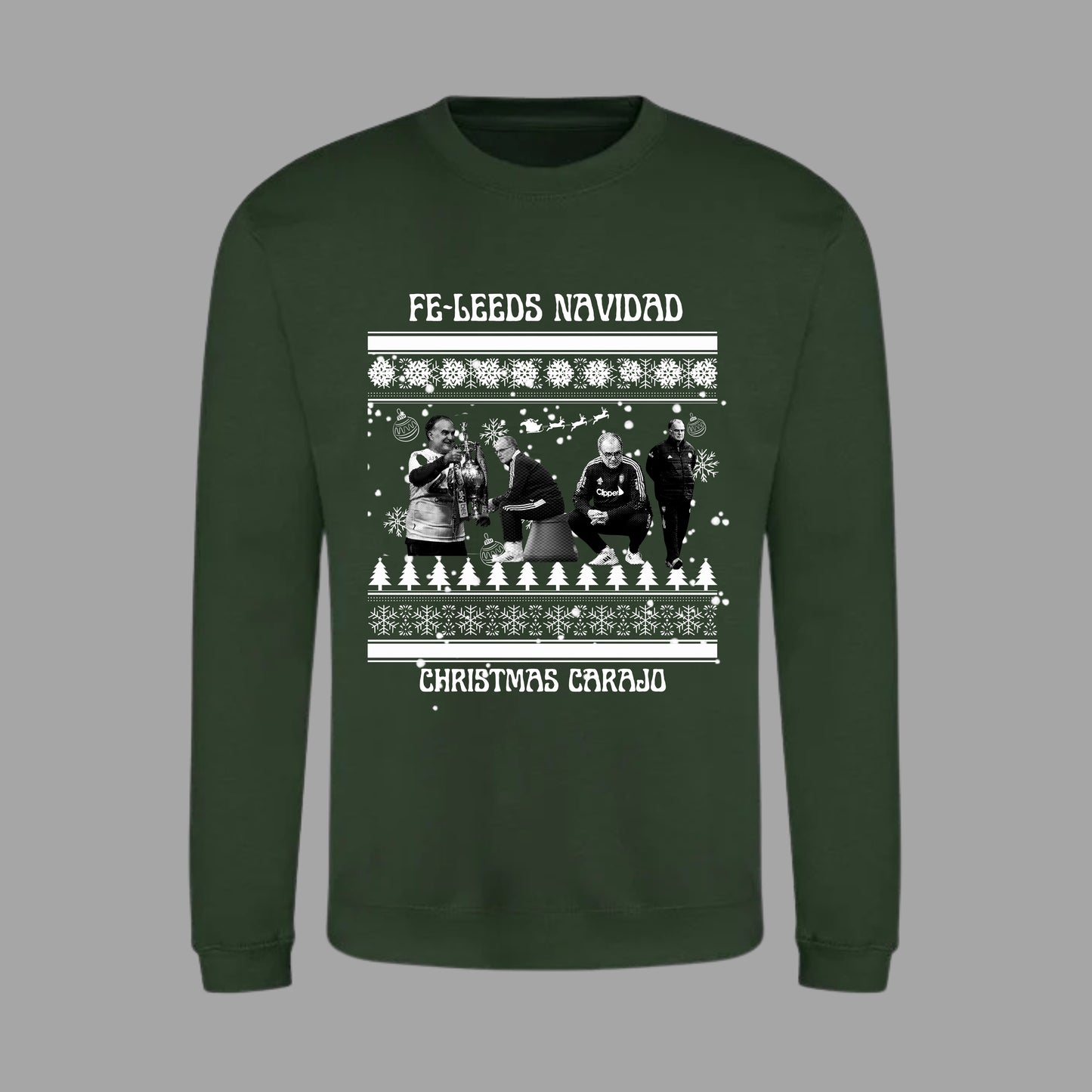 ‘ FELEEDS NAVIDAD ’ Leeds Christmas jumper in 5 colours (plus tees)