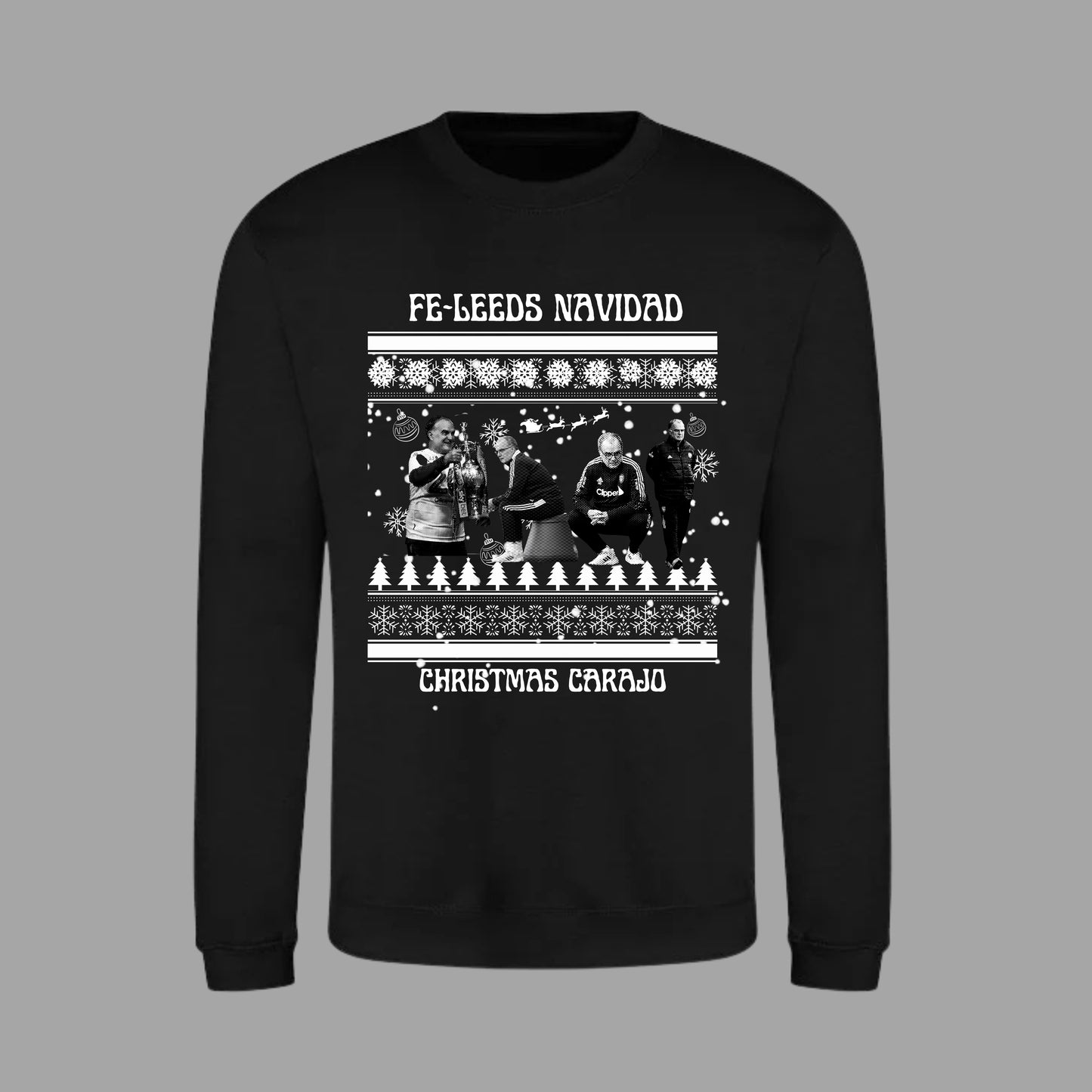 ‘ FELEEDS NAVIDAD ’ Leeds Christmas jumper in 5 colours (plus tees)