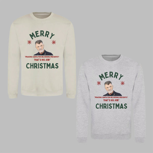 ‘ ROY KEANE’ Christmas jumper in 2 colours (plus tees)