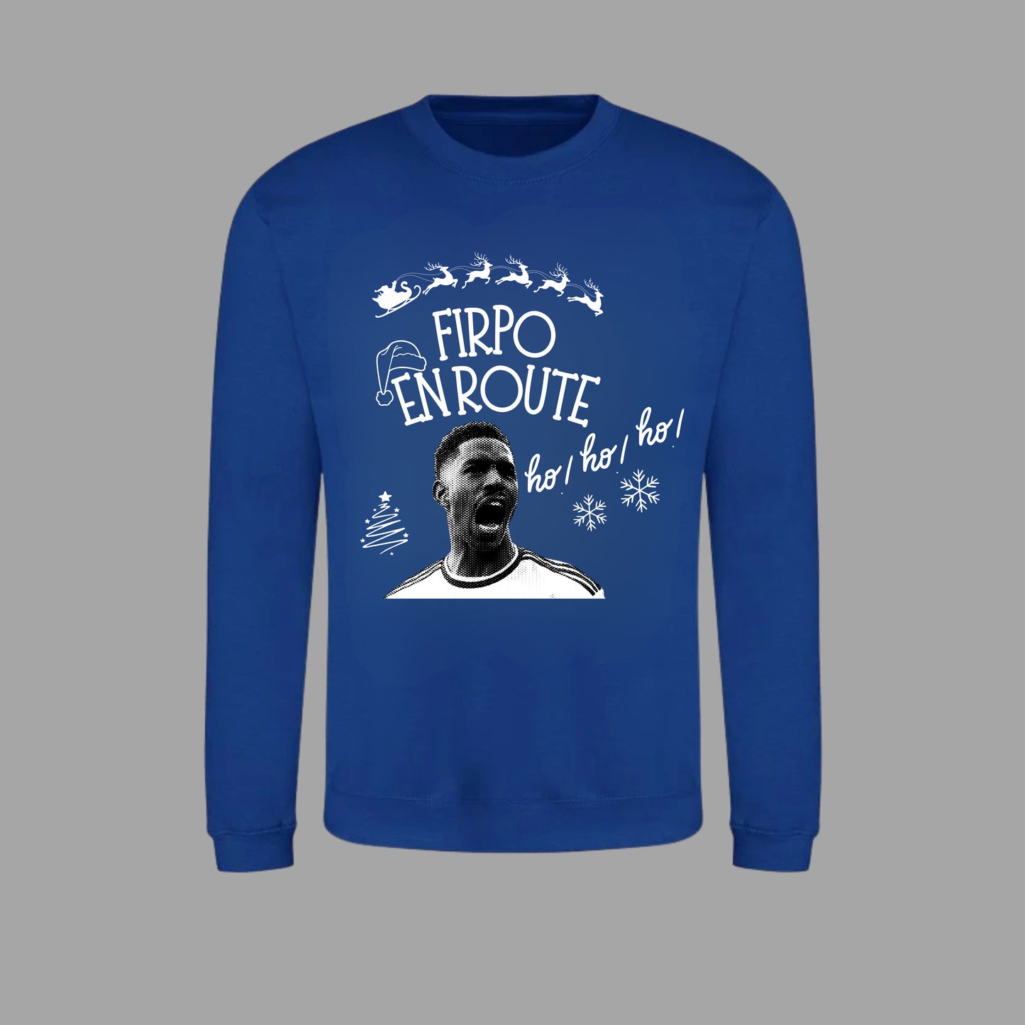 ‘ FIRPO HO HO HO’ Leeds Christmas jumper in 5 colours (plus tees)