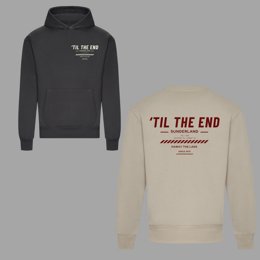 ‘ TIL THE END ’ Sunderland Til I Die Premium Heavy Unisex Hoodie or Jumper