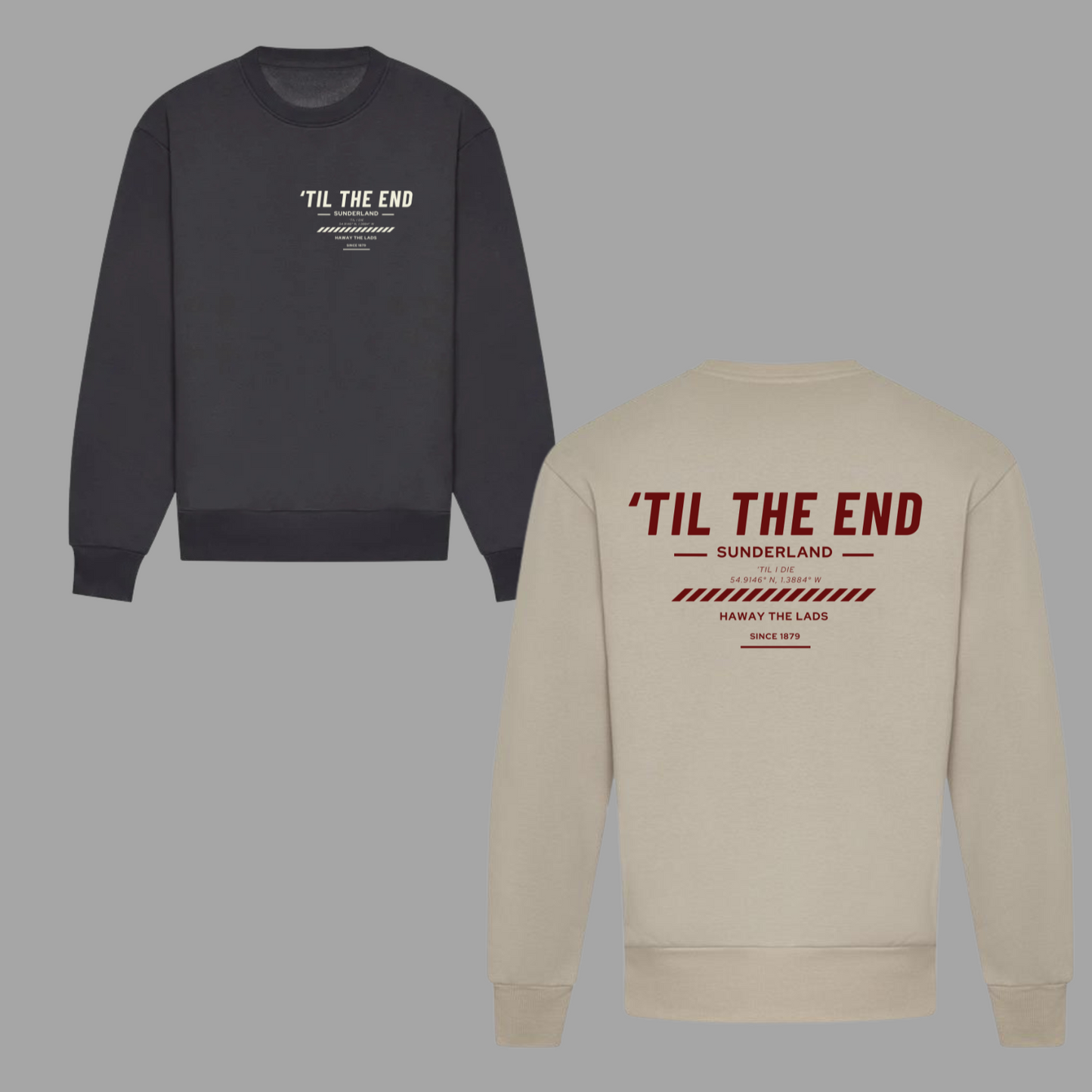 ‘ TIL THE END ’ Sunderland Til I Die Premium Heavy Unisex Hoodie or Jumper