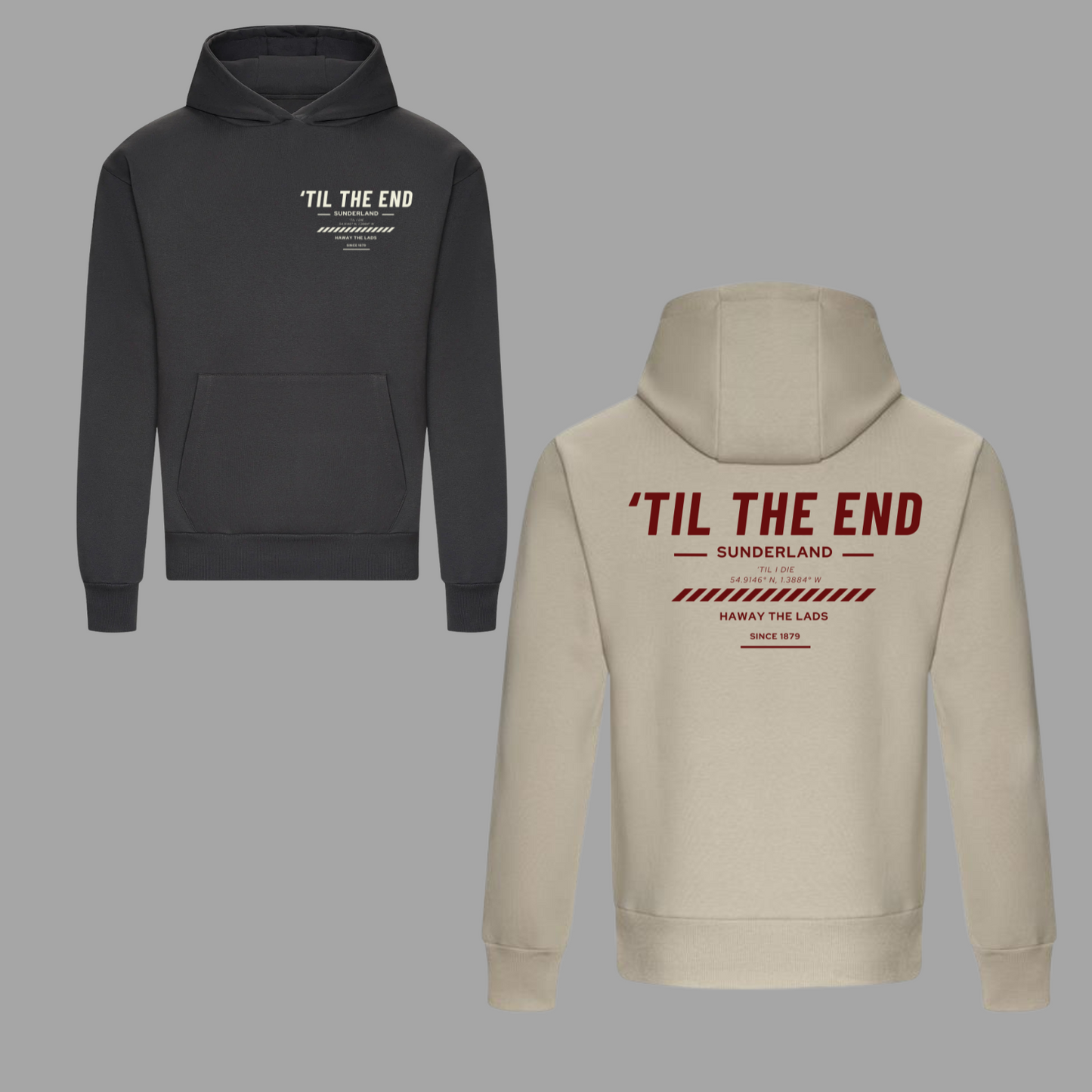 ‘ TIL THE END ’ Sunderland Til I Die Premium Heavy Unisex Hoodie or Jumper