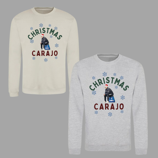 ‘ CHRISTMAS CARAJO ’ Leeds Bielsa Christmas jumper in 2 colours (plus tees)