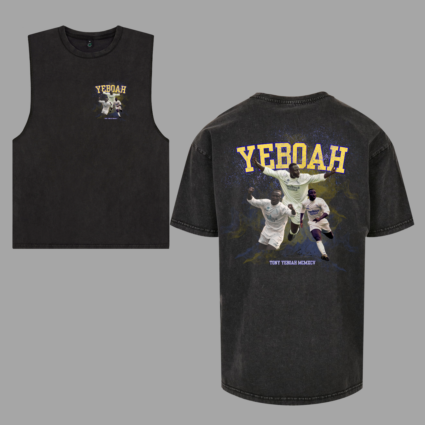 ‘ TONY YEBOAH ’ Leeds Vintage Icon Tee/Vest