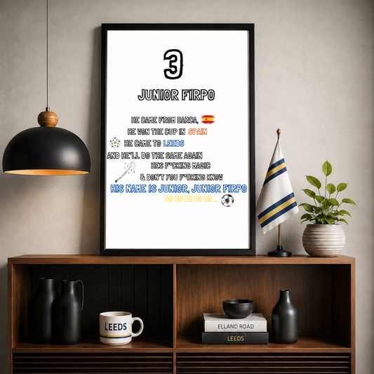 FIRPO Lyrics Leeds Print in various sizes